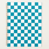 Dark turquoise checkered  planer (Vorderseite)
