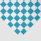 Dark turquoise checkered  seidenpapier (Ausschnitt)