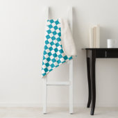 Dark turquoise checkered  sherpadecke (Beispiel)