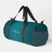 Dark Turquoise Ombre Duffle Bag (Rechte Ecke)