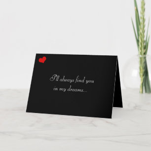 Dark Valentine Collection: Ich finde dich immer.. Feiertagskarte