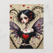 Dark Valentine Fairy Postkarte (Vorderseite)