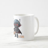 Dark Vampire Robot Halloween Spooky Sci-Fi-Kaffee Kaffeetasse (VorderseiteRechts)