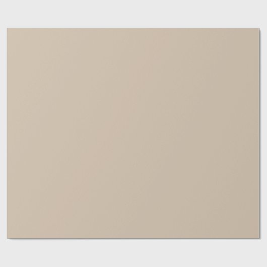 Dark Vanilla Brown Geschenkpapier (Flach)