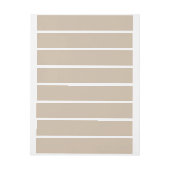 Dark Vanilla Brown Rundum-Adressaufkleber (Bogen)