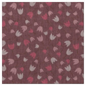 Dark various pink tulip pattern - collection stoff (Nahaufnahme)