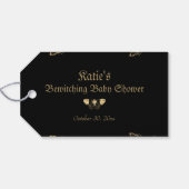 Dark Viktorianisch Gothic Halloween Kinderdusche Geschenkanhänger (Rückseite Horizontal)