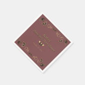 Dark Viktorianisch Gothic Halloween Kinderdusche Serviette (Ecke)