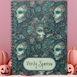 Dark Viktorianisch Gothic Zombie Mermaid Personali Notizblock