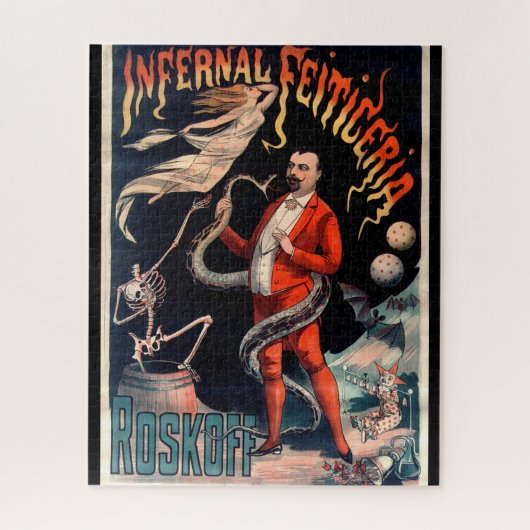 Dark Viktorianisch Magic Act-Werbung Puzzle (Vertikal)