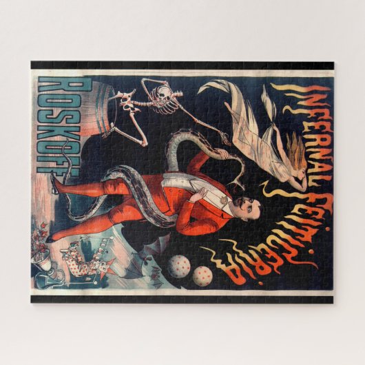 Dark Viktorianisch Magic Act-Werbung Puzzle (Horizontal)