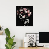 Dark Vintag Floral Cards & Gifts Poster (Heimbüro)