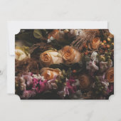 Dark Vintag Floral Einladung (Rückseite)