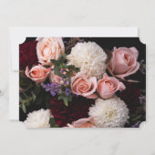 Dark Vintag Floral UAWG Einladung (Rückseite)