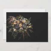 Dark Vintag Floral UAWG Einladung (Rückseite)