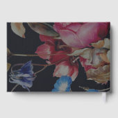 Dark Vintag Floral Wedding Guest Book Gästebuch (Rückseite)