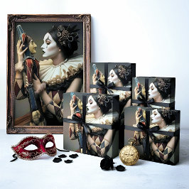 Dark Vintage Gothic Geschenkpapier Set