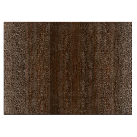 Dark Walnut Brown Bamboo Wood Grain Look Schneidebrett (Vorderseite)
