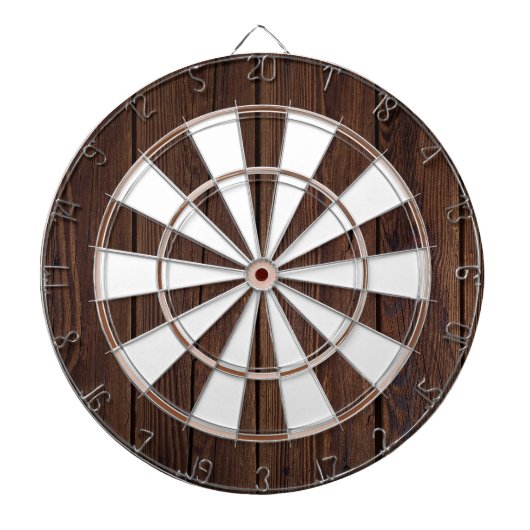 Dark Walnut Midjahrs Moderne Dartscheibe (vorne)