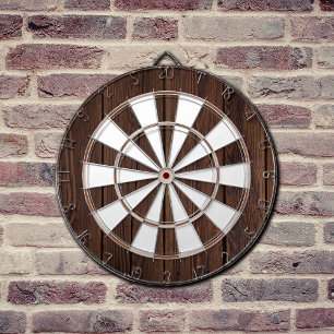 Dark Walnut Midjahrs Moderne Dartscheibe