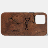 Dark Walnut Wood look Case-Mate iPhone Hülle (Rückseite (Horizontal))