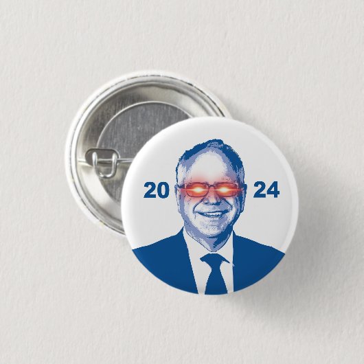Dark Walz 2024 Button (Vorne & Hinten)