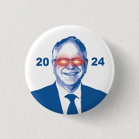 Dark Walz 2024 Button (Vorderseite)