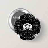 Dark Water Lily Motif Button (Vorne & Hinten)