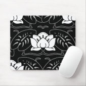 Dark Water Lily Motif Mousepad (Mit Mouse)
