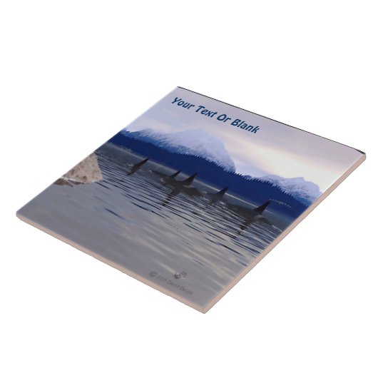 Dark Water Orca Fliese (Seite)