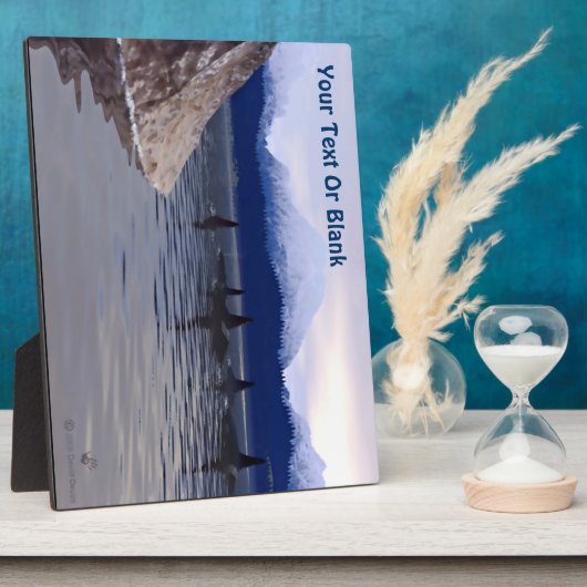 Dark Water Orca Fotoplatte (Seite)