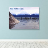 Dark Water Orca Leinwanddruck (Insitu (Holzboden))