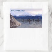 Dark Water Orca Rechteckiger Aufkleber (Tasche)