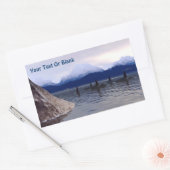 Dark Water Orca Rechteckiger Aufkleber (Umschlag)