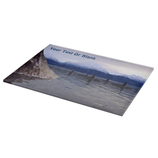 Dark Water Orca Schneidebrett (Ecke)