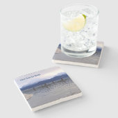 Dark Water Orca Steinuntersetzer (Seitenansicht)