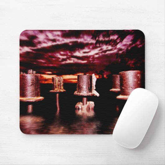 Dark Weather Candle Mousepad (Mit Mouse)