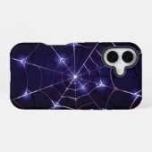 Dark Web & Silver Spider iPhone 16 Hülle (Rückseite (Horizontal))