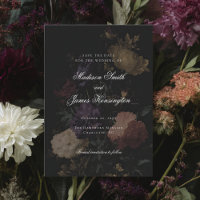 Dark Wedding Romantic Moody Blume Malerei