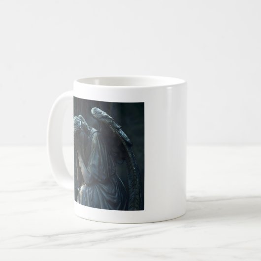 Dark Weeping Stone Angel Kaffeetasse (Vorderseite Links)