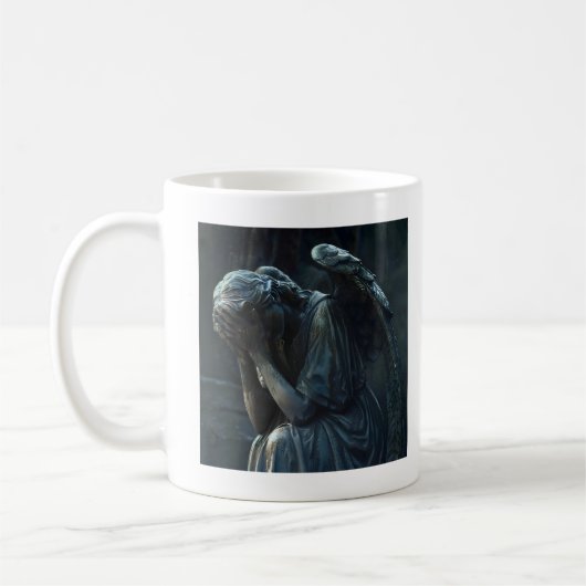 Dark Weeping Stone Angel Kaffeetasse (Links)