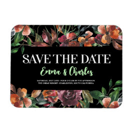 Dark Wild Blume Save the Date Magnet
