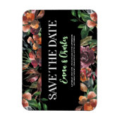 Dark Wild Blume Save the Date Magnet (Vertikal)