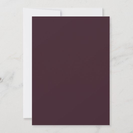 Dark Wine, Dusty Lavender, Dusty Purple, Sage | Einladung (Rückseite)