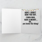 DARK WINTER FUNNY JOE BIDEN CHRISTMAS BIG CARD KARTE (Innenseite)