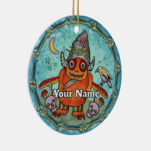 Dark Wizard Monster Keramik Ornament (Rechts)