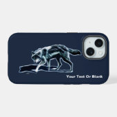 Dark Wolf Case-Mate iPhone Case 15 Hülle (Rückseite (Horizontal))