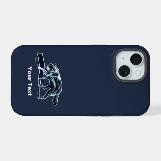 Dark Wolf Case-Mate iPhone Case iPhone 15 Hülle (Rückseite (Horizontal))