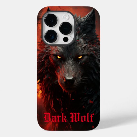 Dark Wolf Case-Mate iPhone Hülle (Rückseite)