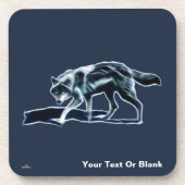 Dark Wolf Getränkeuntersetzer (Vorderseite)